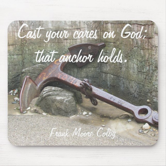 Mousepad Lance Seus Cuidados sobre DEUS (Frente)