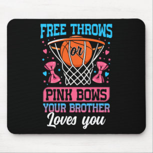 Mousepad Lances Livres Ou Laços Cor-de-Rosa Seu Irmão Te Am