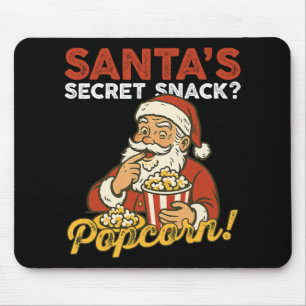 Mousepad Lanche Secreto do Papai Noel Comida Divertida Famí