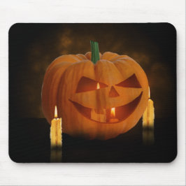 Mousepad Lanterna de Abóbora Halloween com Velas