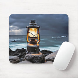 Mousepad Lanterna Oceânica em Rochas