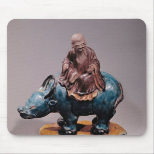 Mousepad Lao-Tzu em seu búfalo, dinastia de Qing