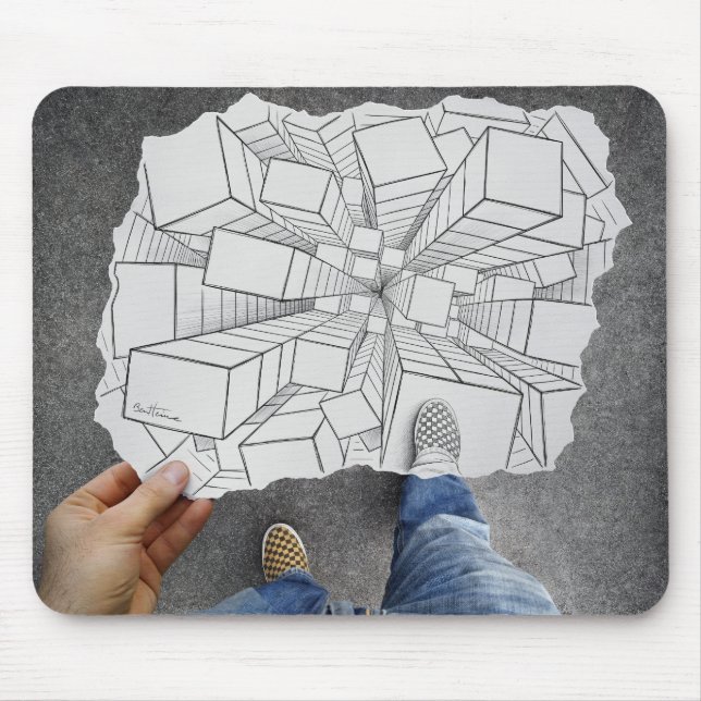 Mousepad Lápis contra a câmera - vertigem (Frente)
