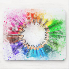 Mousepad Lápis de Aquarela