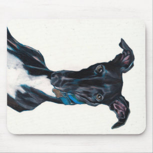 Mousepad Lápis de cor original de arte de chicote preto