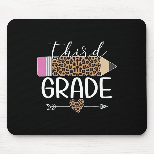 Mousepad Lápis de Leopardo da Terceira Série Byck para Prof (Frente)