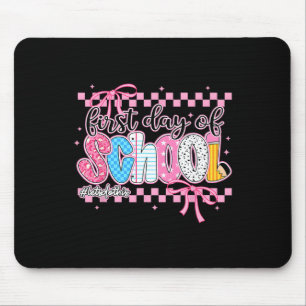 Mousepad Lápis do Primeiro Dia de Aula Professor Crianças d