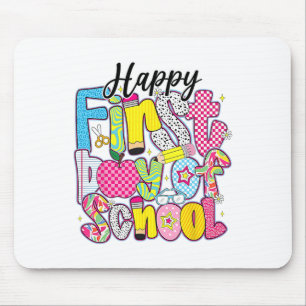 Mousepad Lápis Feliz Primeiro Dia De Aula Professor Criança