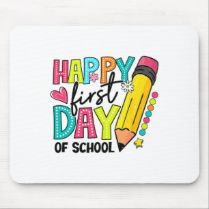 Mousepad Lápis Primeiro Dia De Aula Professor Crianças De V