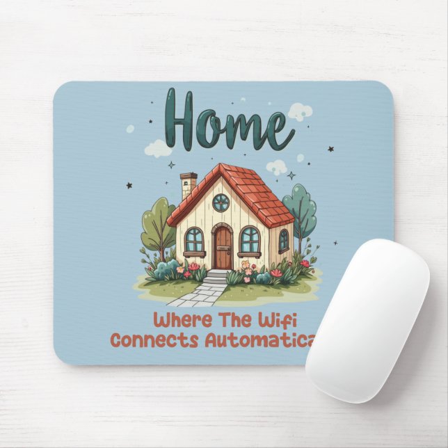 Mousepad Lar Aconchegante de Cottagecore Arte de Casa Capri (Com mouse)
