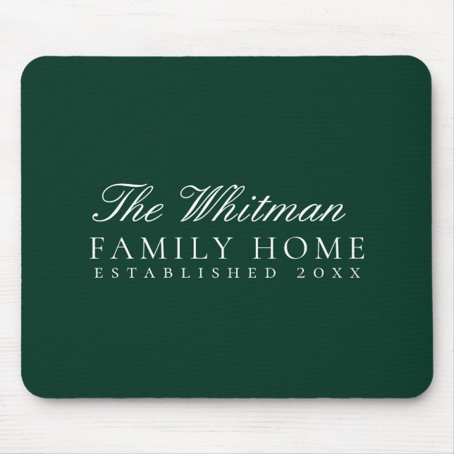 Mousepad Lar da Família Verde (Frente)