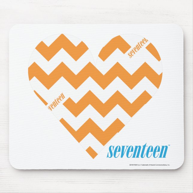 Mousepad Laranja 2 do ziguezague (Frente)