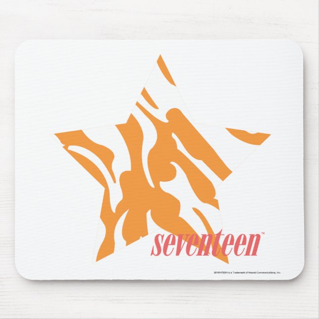 Mousepad Laranja 3 da zebra (Frente)
