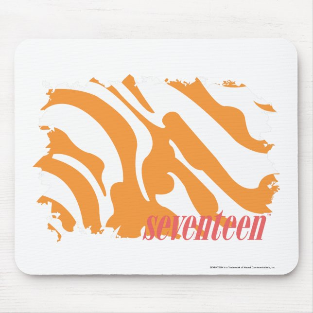 Mousepad Laranja 4 da zebra (Frente)