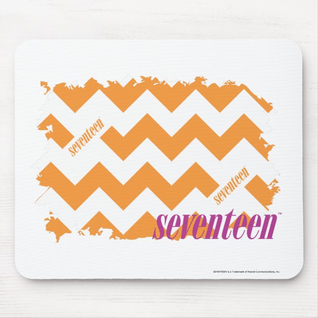 Mousepad Laranja 4 do ziguezague (Frente)