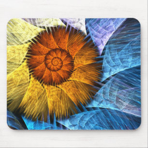 Mousepad Laranja Amarelo Amarelo Abstrato