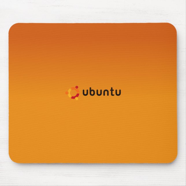 Mousepad Laranja clássica de Ubuntu (Frente)