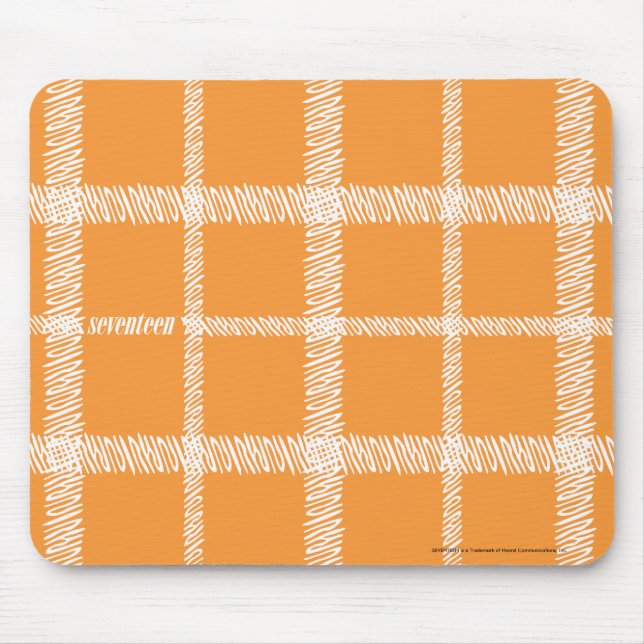 Mousepad Laranja da xadrez (Frente)