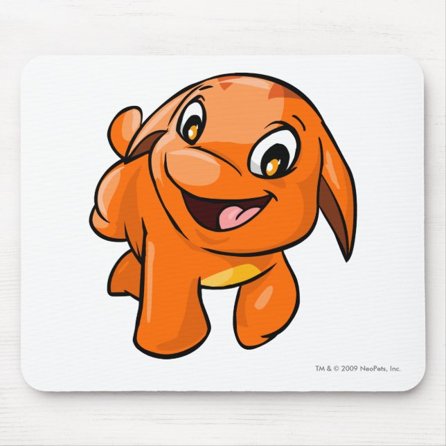 Mousepad Laranja de Poogle (Frente)