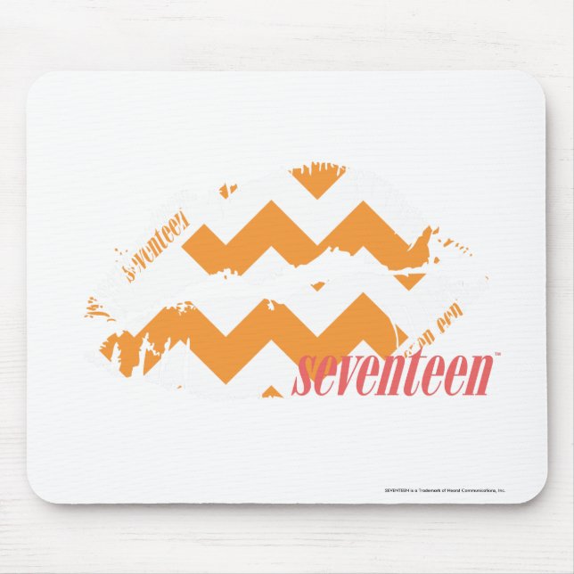 Mousepad Laranja do ziguezague (Frente)