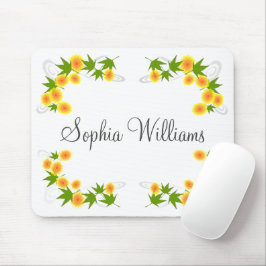 Mousepad Laranja-japonês branco