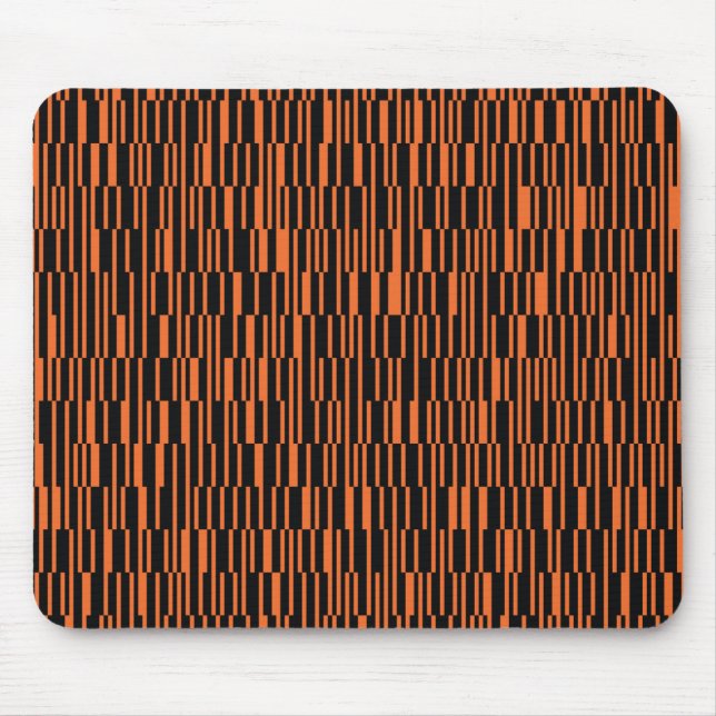 Mousepad Laranja, legal, moderna, arte geométrica moderna (Frente)