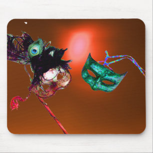 Mousepad laranja MASCARADA de GRAS MARDI