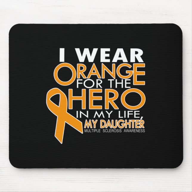 Mousepad Laranja Para Minha Filha Esclerose Múltipla (Frente)