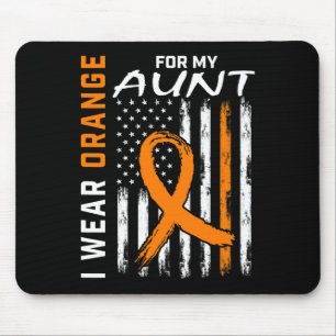 Mousepad Laranja Para Minha Tia Leucemia Sensibilização Ame
