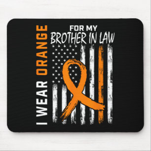 Mousepad Laranja Para O Meu Irmão Em Direito Sensibilização