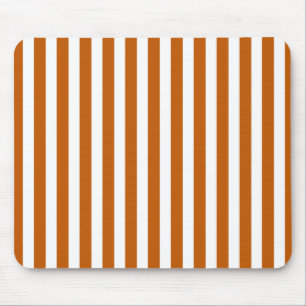 Mousepad Laranja queimada e faixas brancas de doces
