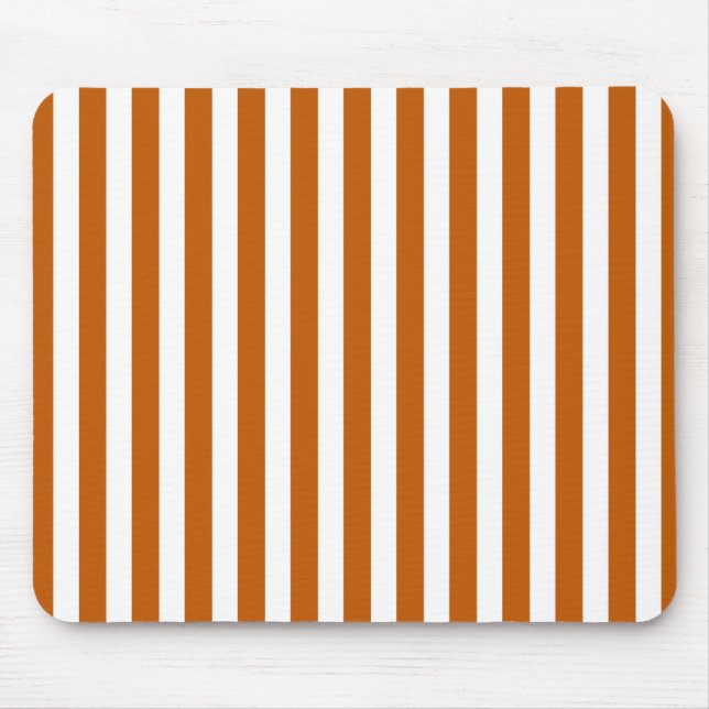 Mousepad Laranja queimada e faixas brancas de doces (Frente)