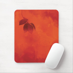 Mousepad Laranja Queimada - Leaf Abtract Autumn