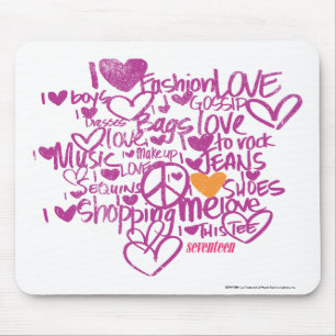 Mousepad Laranja/roxo dos grafites