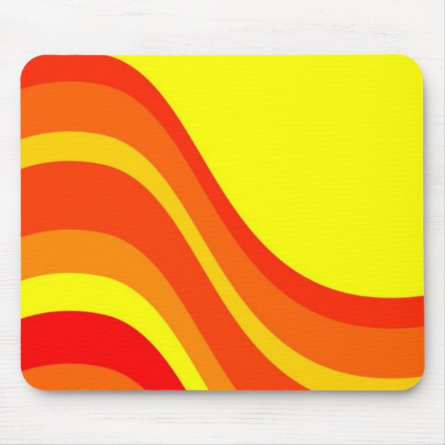 Mousepad Laranja Vermelho e Amarelo (Frente)