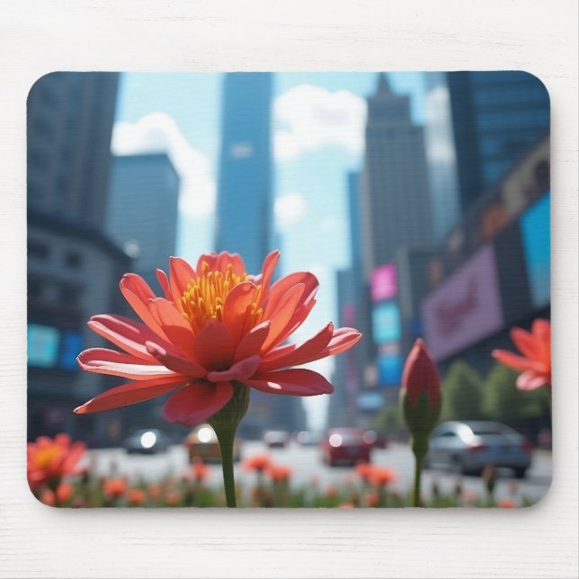 Mousepad Laranja Vibrante Moderno (Frente)