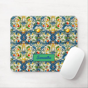 Mousepad Laranjas majolica mediterrânicas sicilianas