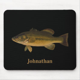 Mousepad Largemouth Bass Fish Your Name Here