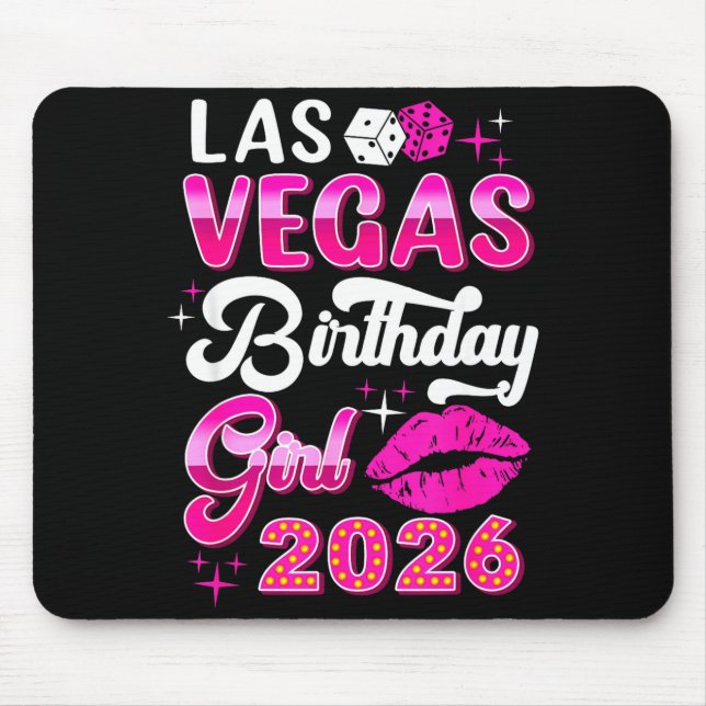 Mousepad Las Vegas Girls Trip 2026 Cruise Trip Matching Bir (Frente)