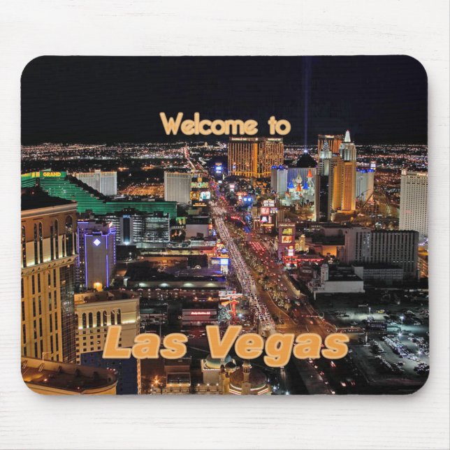 Mousepad Las Vegas Strip à noite (Frente)
