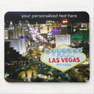 Mousepad Las Vegas Strip e sinal de boas-vindas
