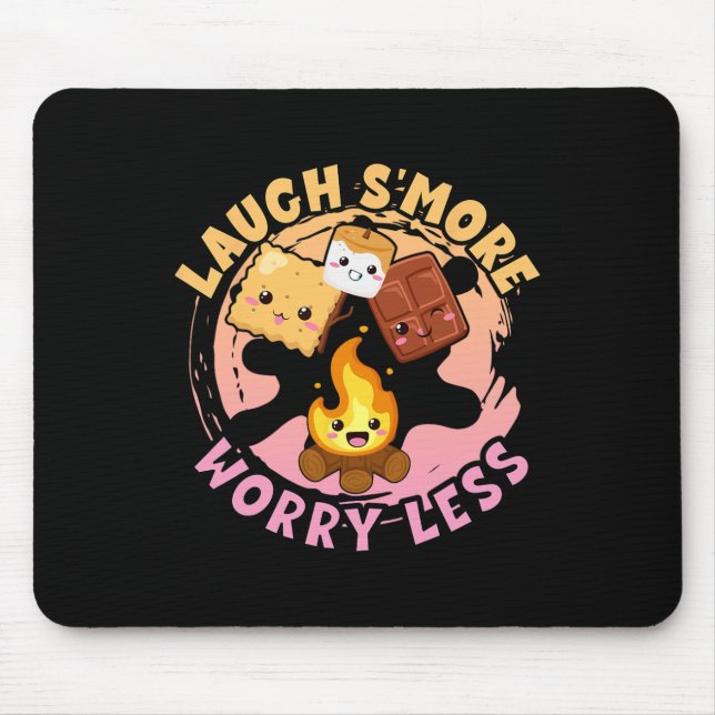 Mousepad Laugh S'more Worry Less Weekend Clamping Children  (Frente)