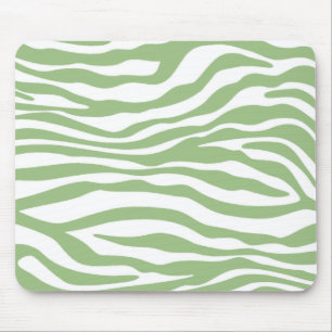 Mousepad Laurel Green Zebra Stripes Impressão Animal