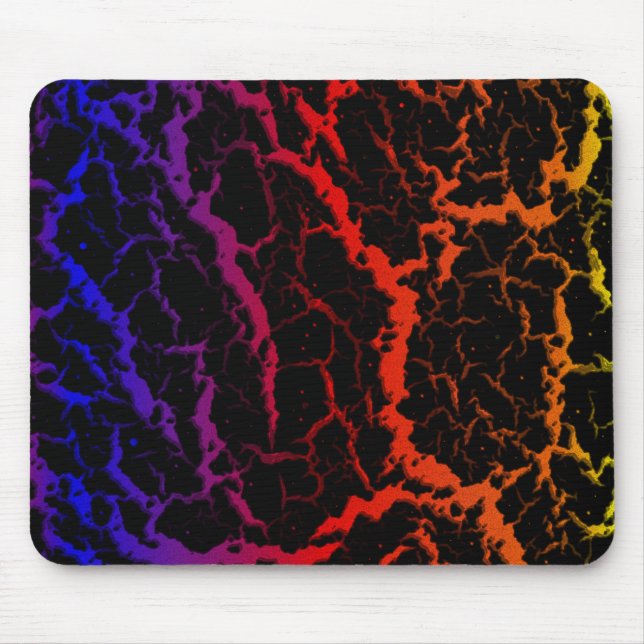 Mousepad Lava de espaço rachada - PBROY de calor (Frente)