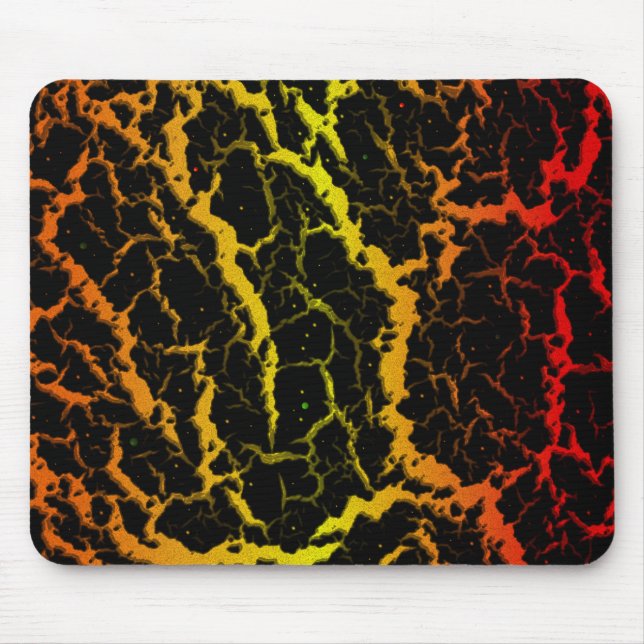 Mousepad Lava do Espaço Rachado - OYR do Arco-Íris (Frente)