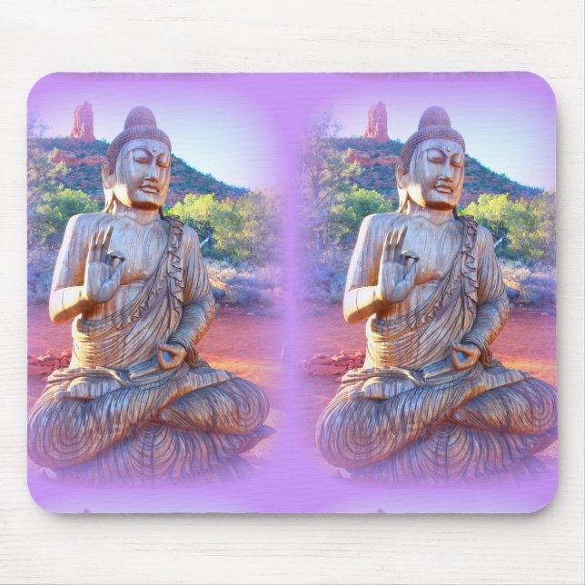 Mousepad lavanda aura buddhas (Frente)