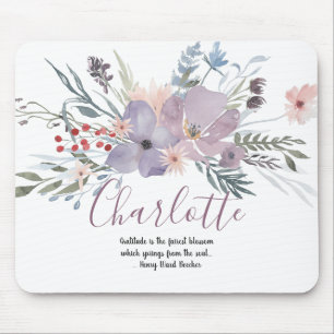 Mousepad Lavanda bonita floral