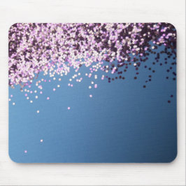 Mousepad Lavanda confetti em azul