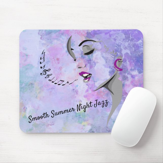 Mousepad Lavanda de Abstrato Smooth Summer Jazz (Com mouse)