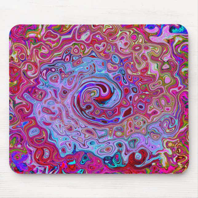 Mousepad Lavanda do Abstrato do entalhe retrógrado e espira (Frente)